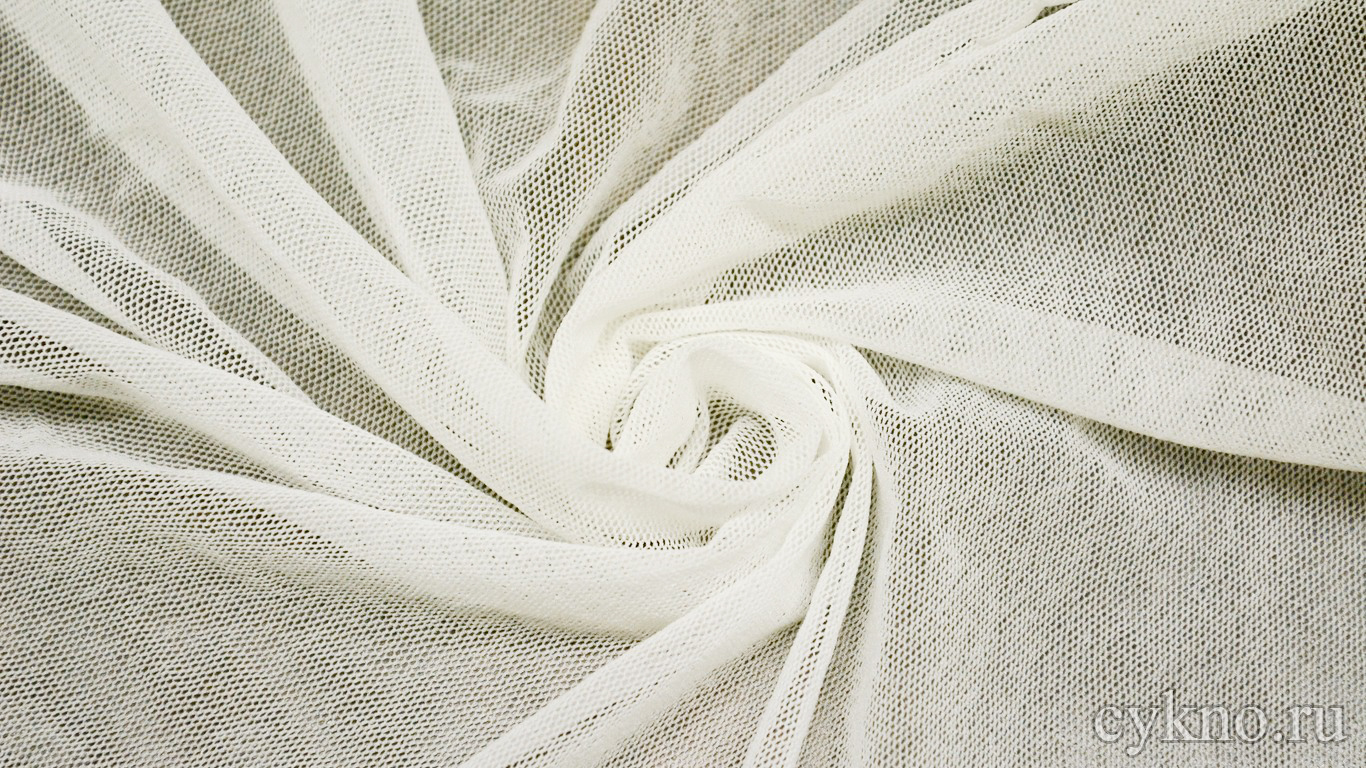 Ткань Сетка-стрейч айвори